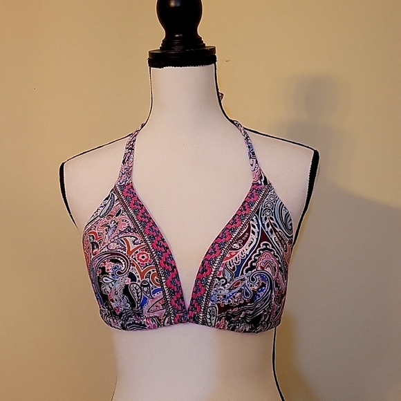La Blanca Other - La Blanca paisley triangle bikini top